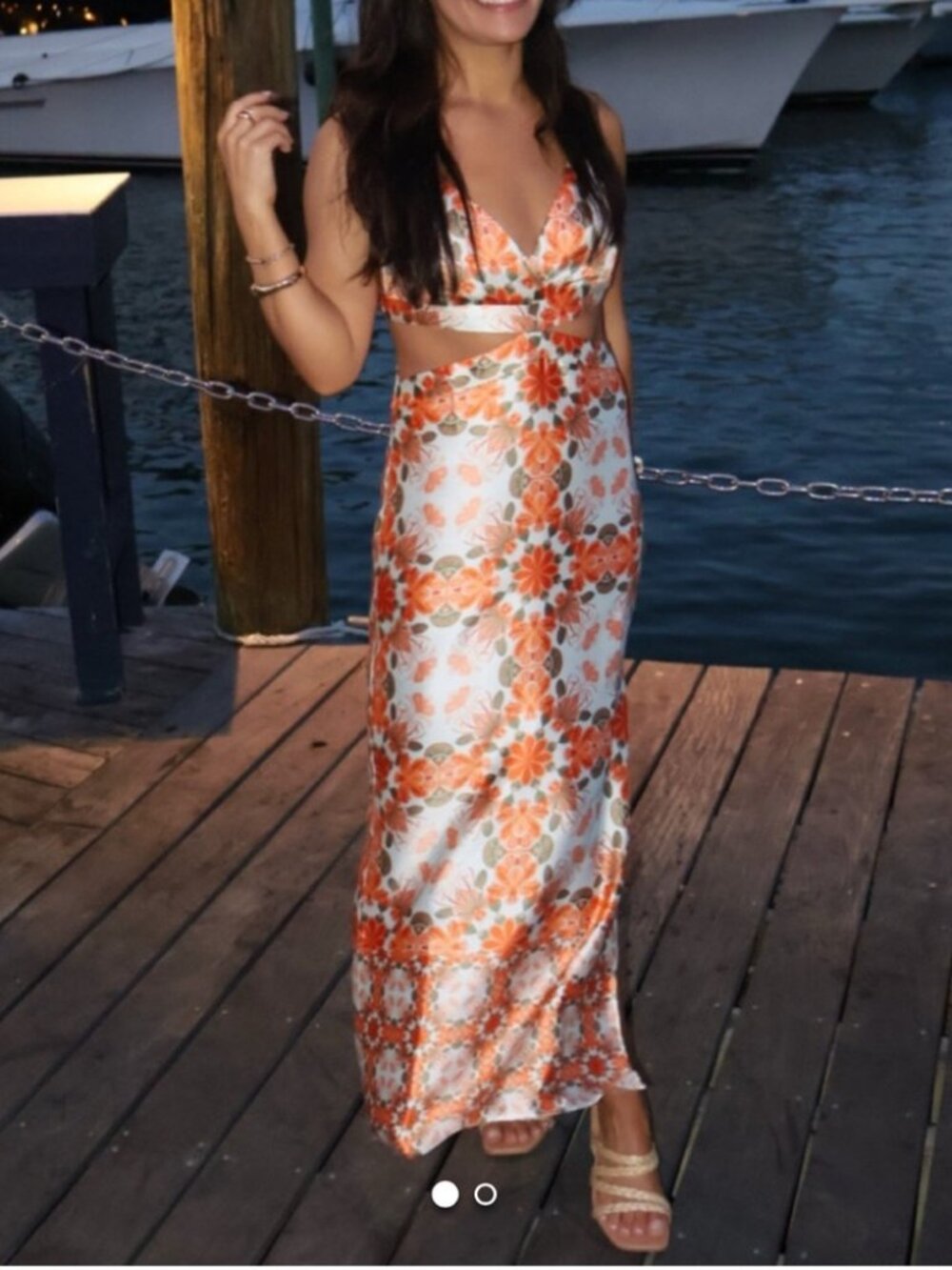 NWT House of Harlow 1960 maxi dress.    Large